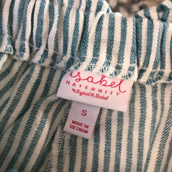 Linen blend maternity shorts - Picture 3 of 3